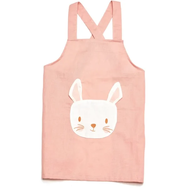 Child's Linen Apron (3 to 8 years) Rabbit