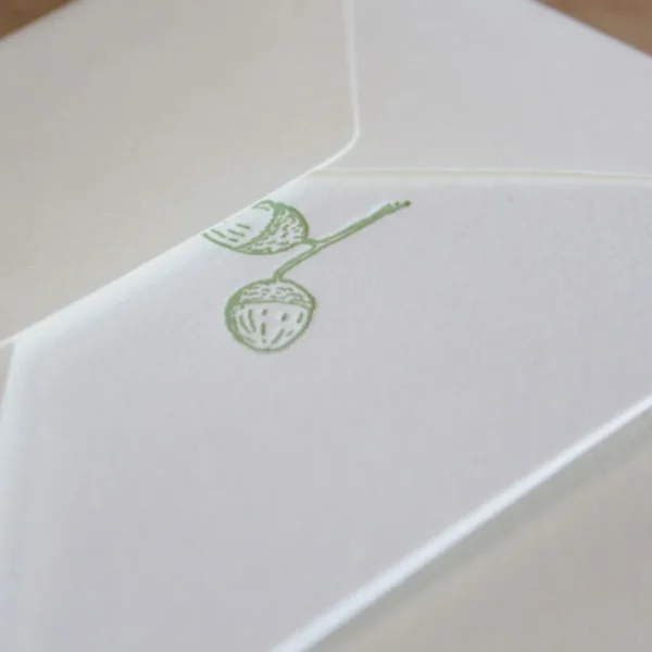 Cottontails handmade card - acorn