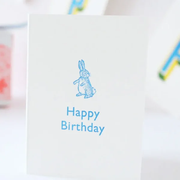 Cottontails Happy Birthday - Blue