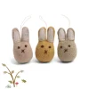 En Gry & Sif - handmade trio of bunnies