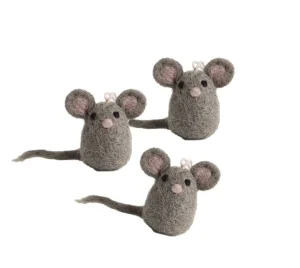 En Gry & Sif trio of tiny mice