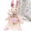 Mother Rabbit and Baby - hand knitted organic cotton