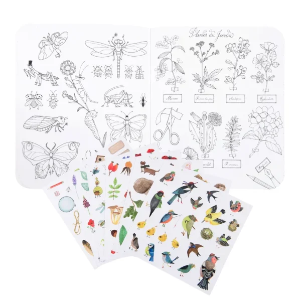 Moulin Roty botanist colouring & sticker book