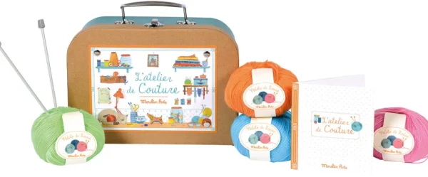 Moulin Roty sewing & knitting suitcase
