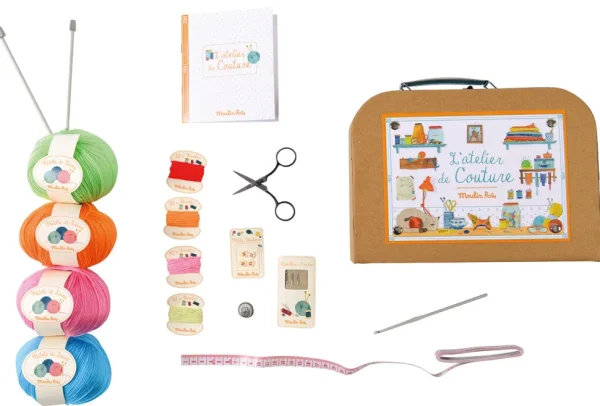 Moulin Roty sewing & knitting suitcase