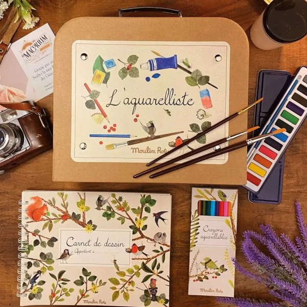Moulin Roty watercolour suitcase