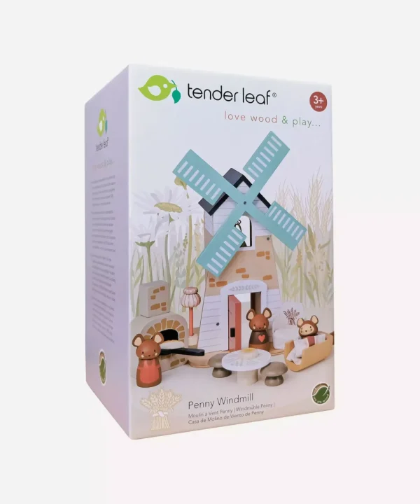 Penny Windmill & Field Mice - Wooden Countryside Play Set