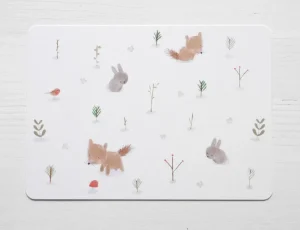 Postcard & Envelope - Fox & Bunny Woodland