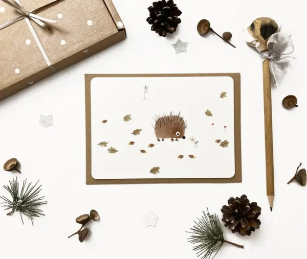 Postcard & Envelope - Little Hedgehog