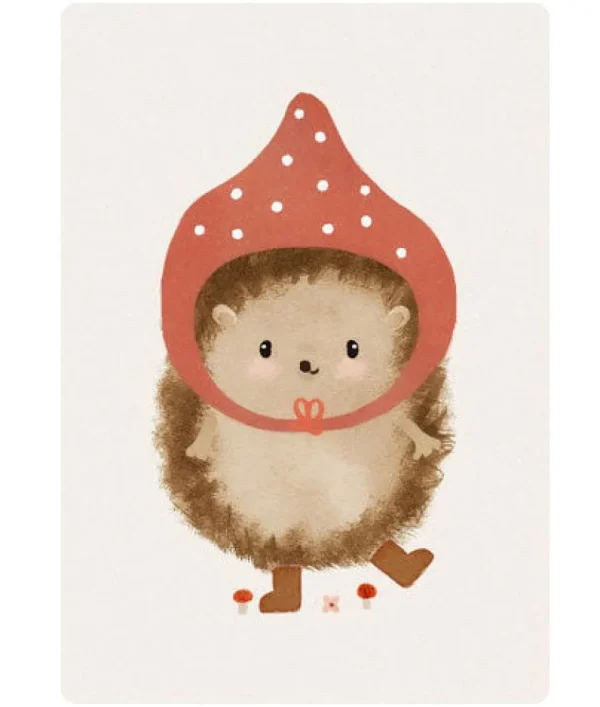 Postcard & Envelope - Pixie Hedgehog