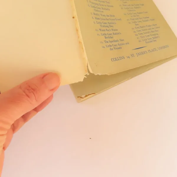 VINTAGE book - Little Grey Rabbit to the Rescue - A Play
