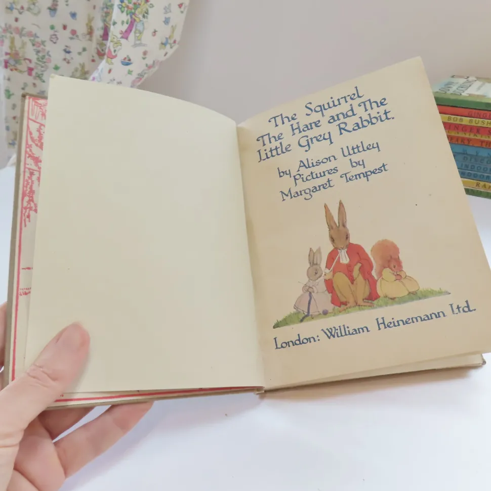 VINTAGE book - The Squirrel The Hare and The Little Grey Rabbit (1945)