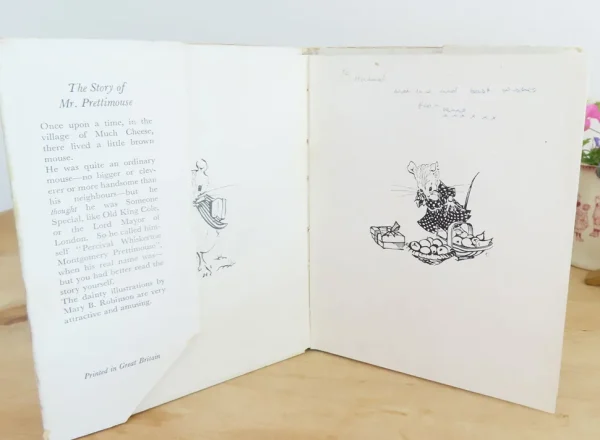 VINTAGE children's book - The Story of Mr Prettimouse (late 1940s?)