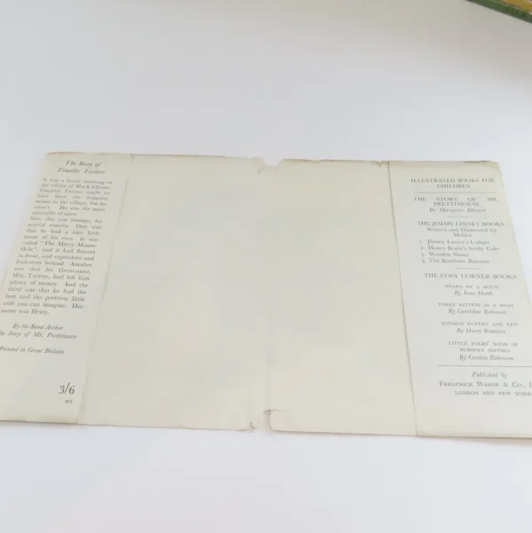 VINTAGE children's book - The Story of Timothy Twitter (first edition, 1946)
