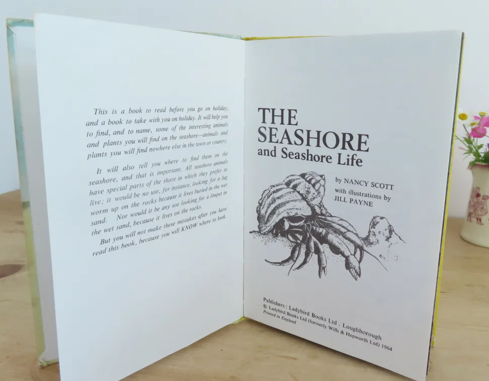 VINTAGE Ladybird book - The Seashore (1970s)