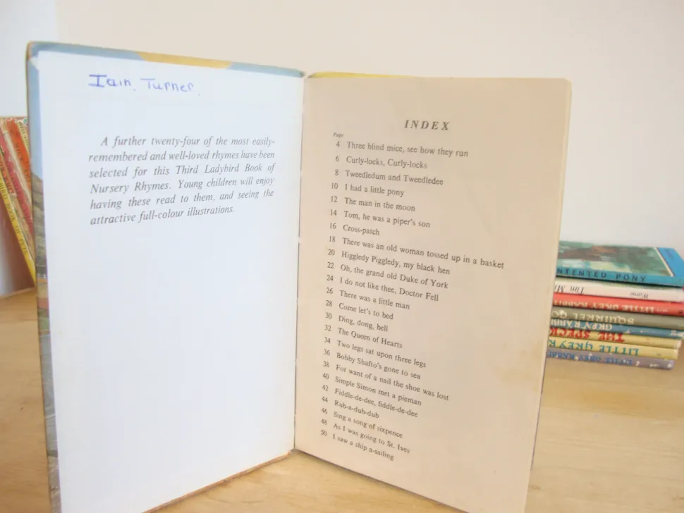 VINTAGE Ladybird book - A Third Book of Nursery Rhymes (mid 1970s)