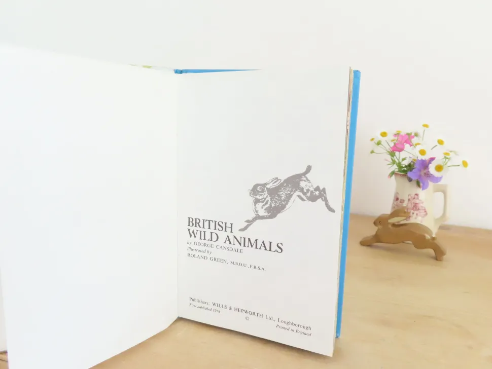 VINTAGE Ladybird book - British Wild Animals (1971)