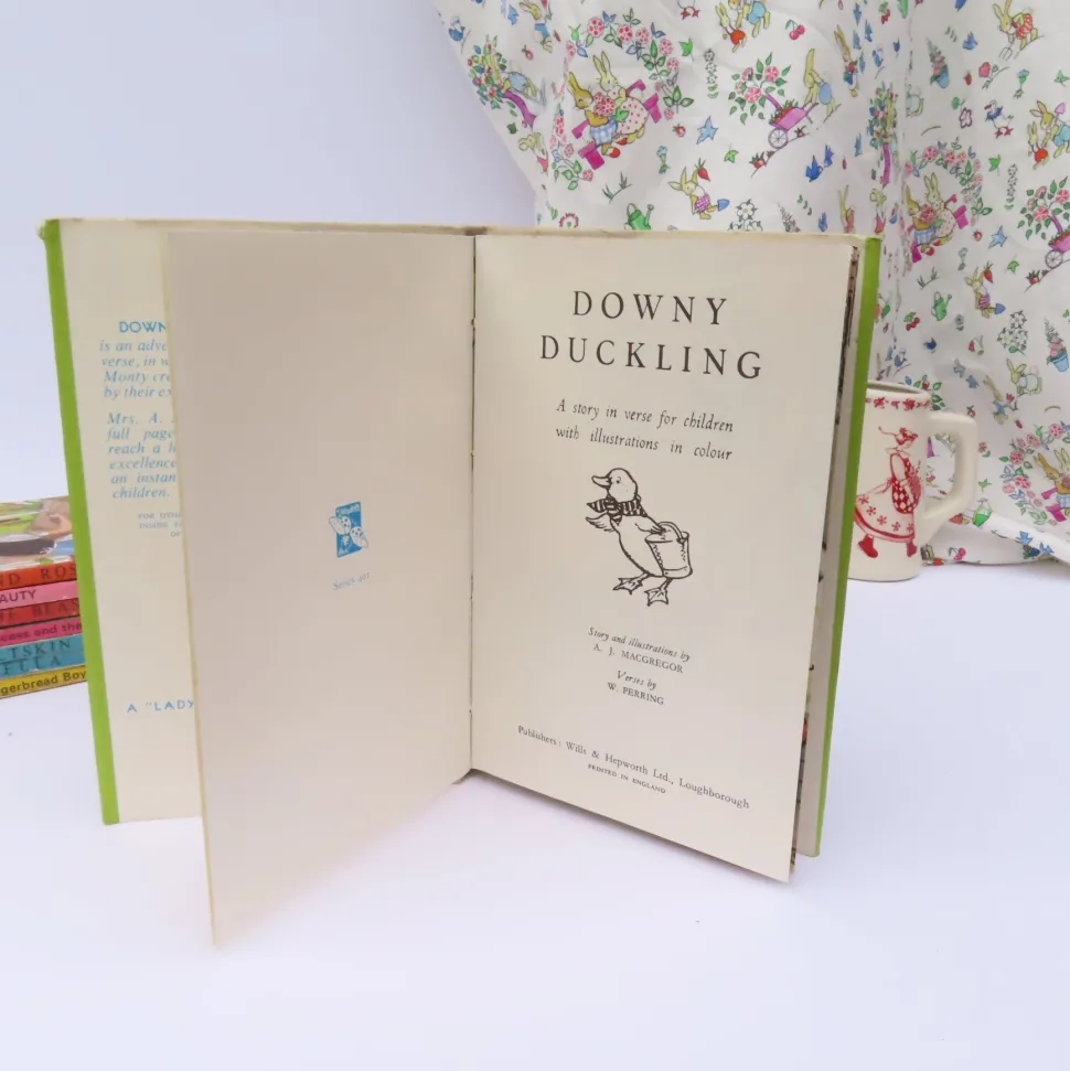 VINTAGE Ladybird book - Downy Duckling with DJ (mid 1950s)