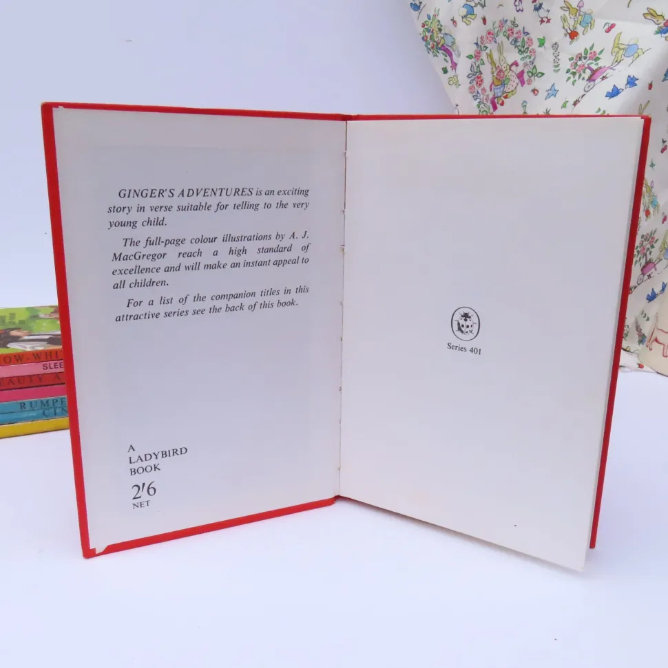 VINTAGE Ladybird book - Ginger's Adventures (mid 1960s)