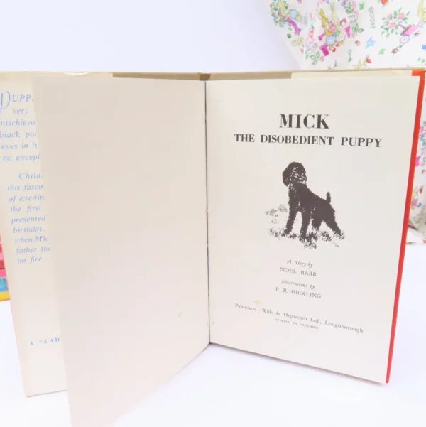 VINTAGE Ladybird book - Mick the Disobedient Puppy with DJ (late 1950s)