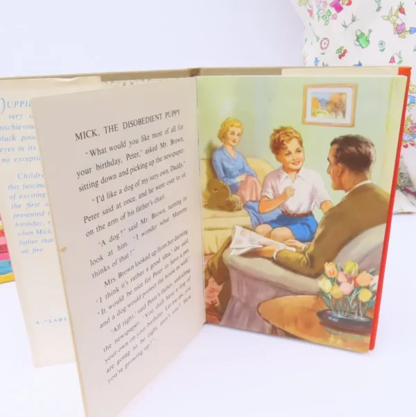 VINTAGE Ladybird book - Mick the Disobedient Puppy with DJ (late 1950s)