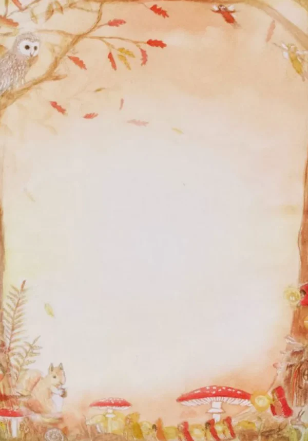 Wilded Family seasonal notepaper set - autumn