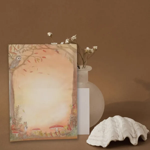 Wilded Family seasonal notepaper set - autumn