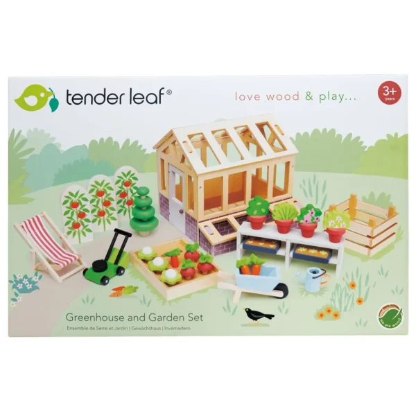 Wooden Greenhouse & Garden