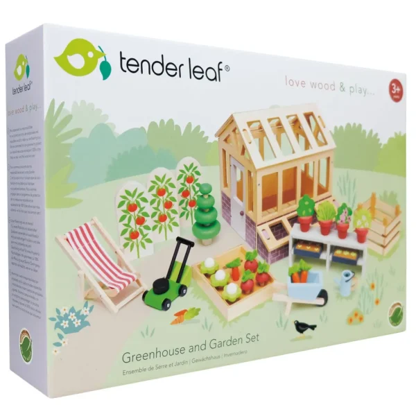 Wooden Greenhouse & Garden